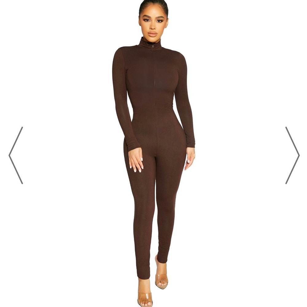 Naked wardrobe zip it good butter jumpsuit